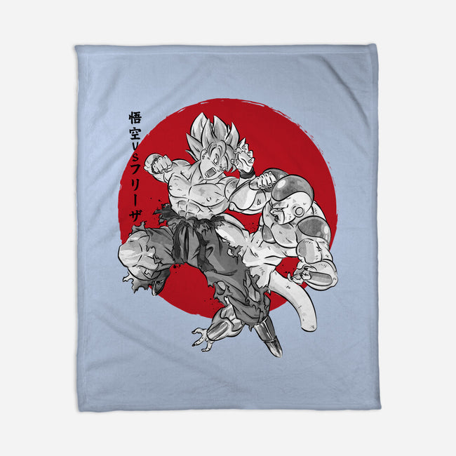 Super Saiyan Vs Fourth Form-None-Fleece-Blanket-DrMonekers