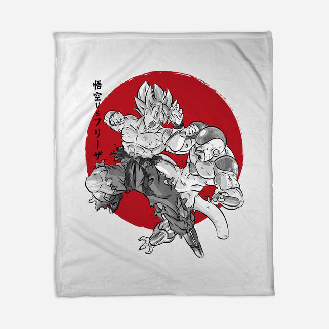 Super Saiyan Vs Fourth Form-None-Fleece-Blanket-DrMonekers
