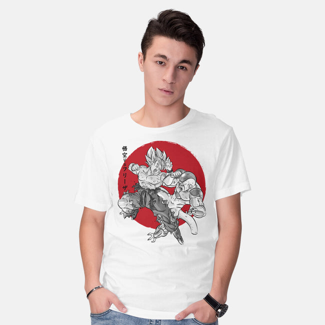 Super Saiyan Vs Fourth Form-Mens-Basic-Tee-DrMonekers