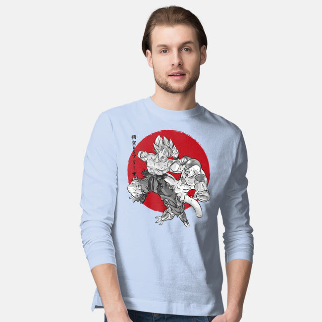 Super Saiyan Vs Fourth Form-Mens-Long Sleeved-Tee-DrMonekers