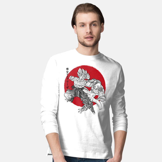 Super Saiyan Vs Fourth Form-Mens-Long Sleeved-Tee-DrMonekers