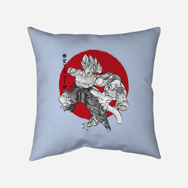 Super Saiyan Vs Fourth Form-None-Removable Cover w Insert-Throw Pillow-DrMonekers