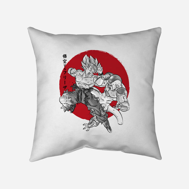 Super Saiyan Vs Fourth Form-None-Removable Cover w Insert-Throw Pillow-DrMonekers