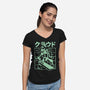 Cloudygon-Womens-V-Neck-Tee-arace