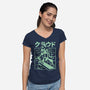 Cloudygon-Womens-V-Neck-Tee-arace