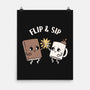 Flip And Sip-None-Matte-Poster-rarpoint