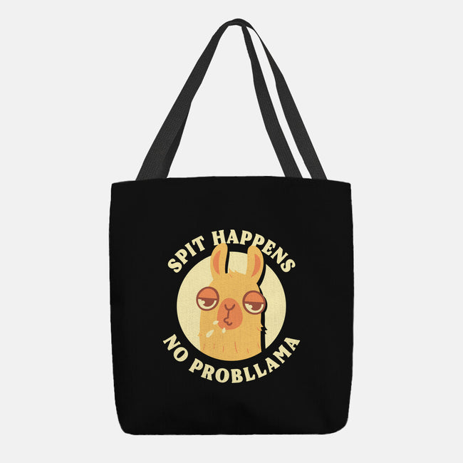 Spit Happens No Probllama-None-Basic Tote-Bag-rarpoint