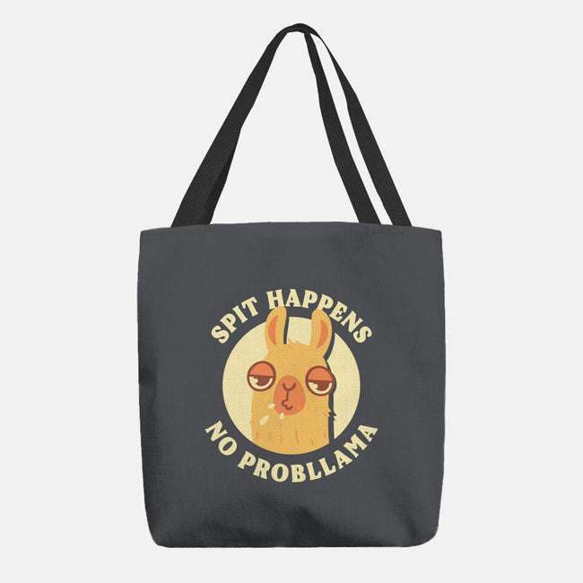 Spit Happens No Probllama-None-Basic Tote-Bag-rarpoint