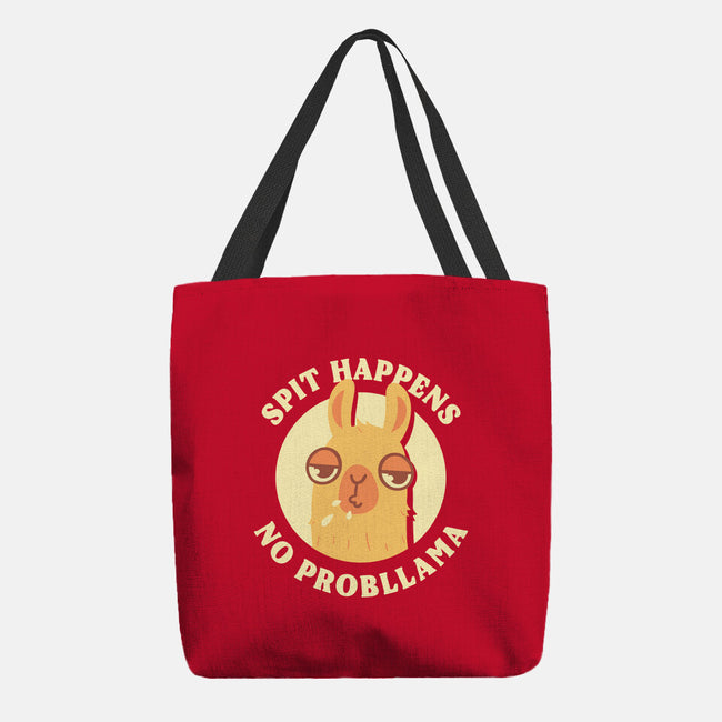Spit Happens No Probllama-None-Basic Tote-Bag-rarpoint