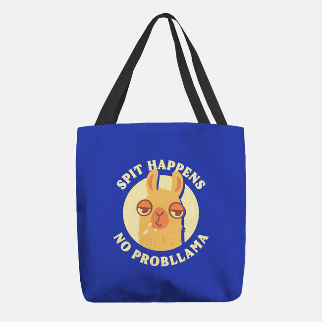 Spit Happens No Probllama-None-Basic Tote-Bag-rarpoint