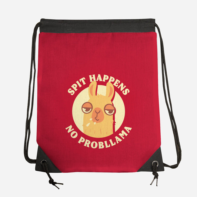 Spit Happens No Probllama-None-Drawstring-Bag-rarpoint