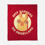 Spit Happens No Probllama-None-Fleece-Blanket-rarpoint