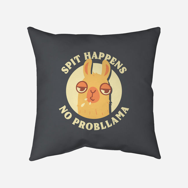 Spit Happens No Probllama-None-Removable Cover w Insert-Throw Pillow-rarpoint