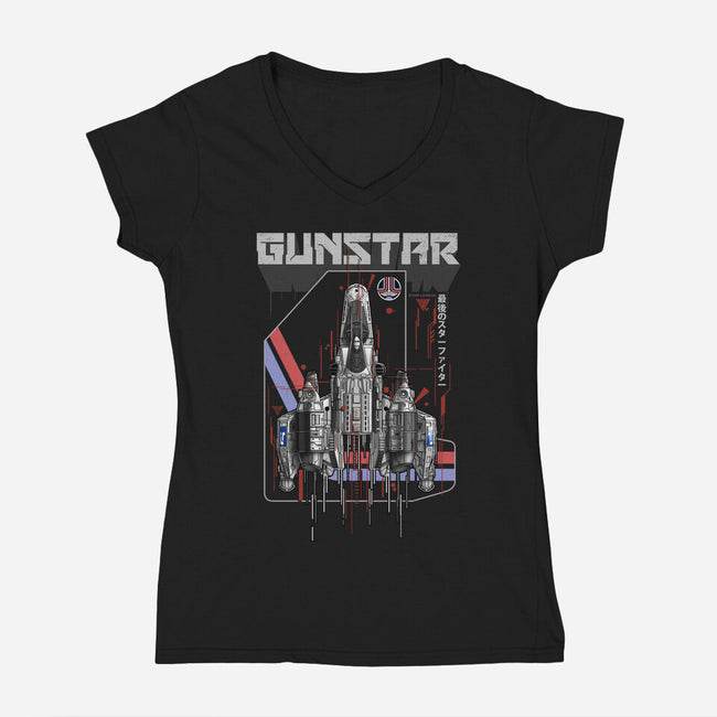 Gunstar-Womens-V-Neck-Tee-silentOp