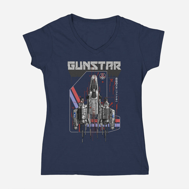 Gunstar-Womens-V-Neck-Tee-silentOp