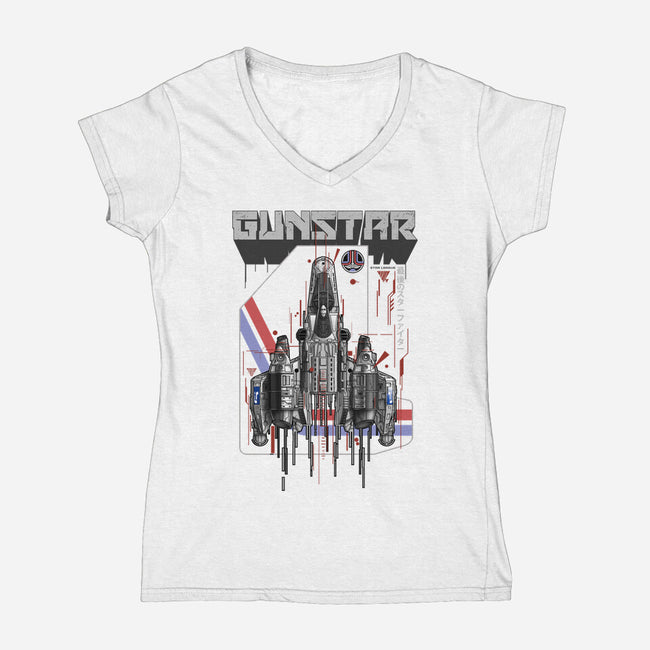 Gunstar-Womens-V-Neck-Tee-silentOp