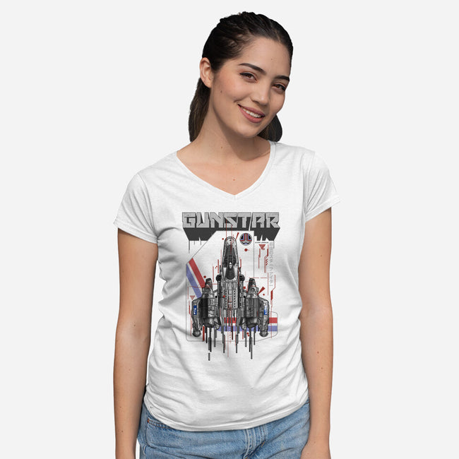 Gunstar-Womens-V-Neck-Tee-silentOp