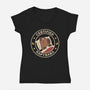 Certified Napybara-Womens-V-Neck-Tee-rarpoint