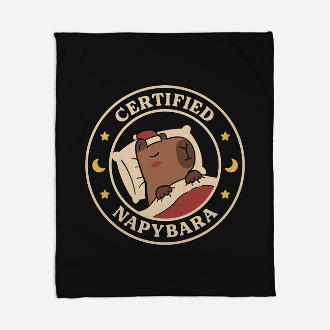 Certified Napybara-None-Fleece-Blanket-rarpoint