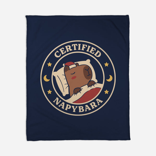 Certified Napybara-None-Fleece-Blanket-rarpoint