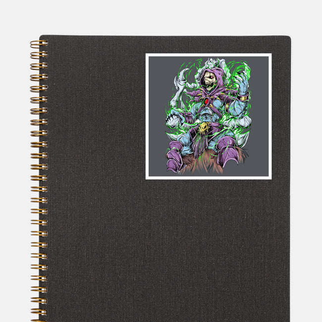 King Skeleton-None-Glossy-Sticker-Guilherme magno de oliveira