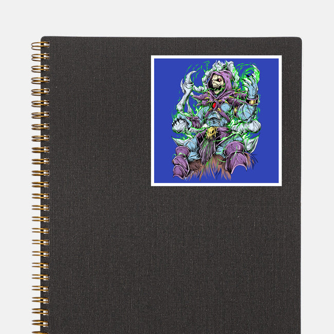 King Skeleton-None-Glossy-Sticker-Guilherme magno de oliveira