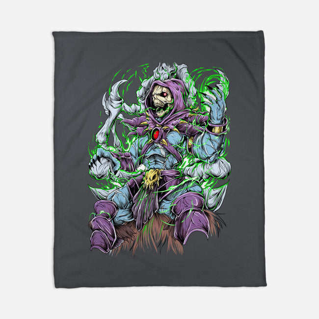 King Skeleton-None-Fleece-Blanket-Guilherme magno de oliveira
