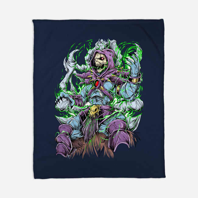 King Skeleton-None-Fleece-Blanket-Guilherme magno de oliveira