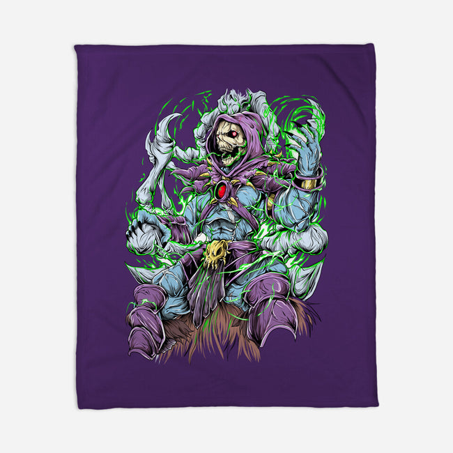 King Skeleton-None-Fleece-Blanket-Guilherme magno de oliveira