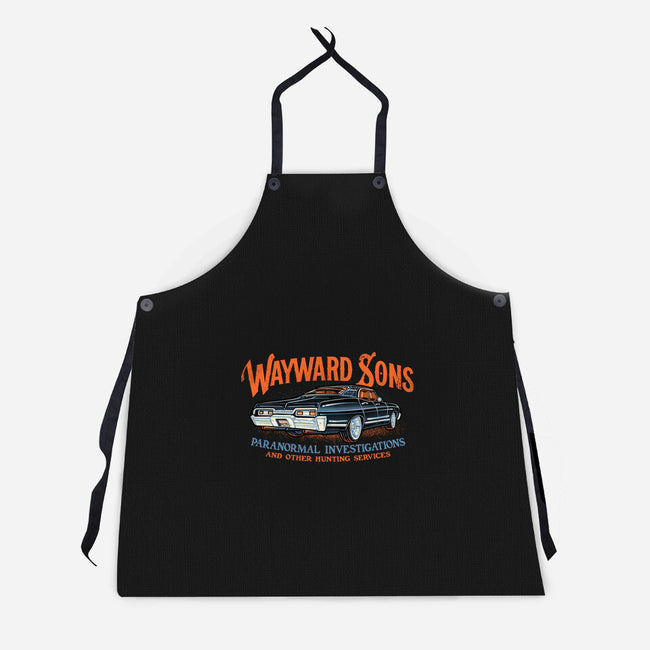 Wayward Sons Paranormal Investigations-Unisex-Kitchen-Apron-momma_gorilla
