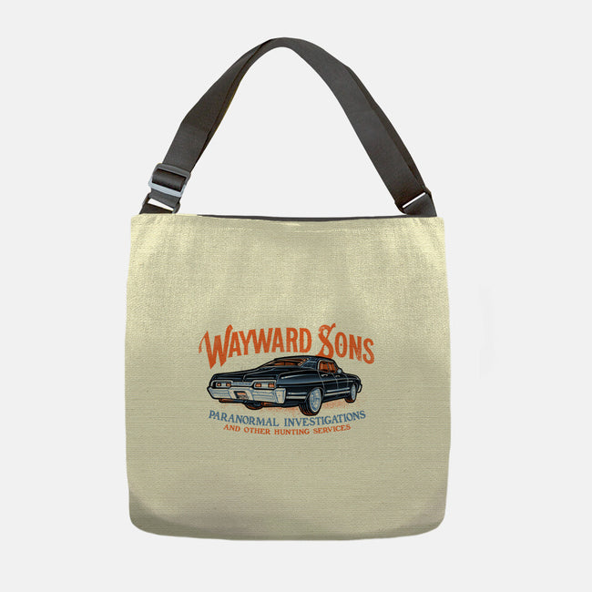 Wayward Sons Paranormal Investigations-None-Adjustable Tote-Bag-momma_gorilla