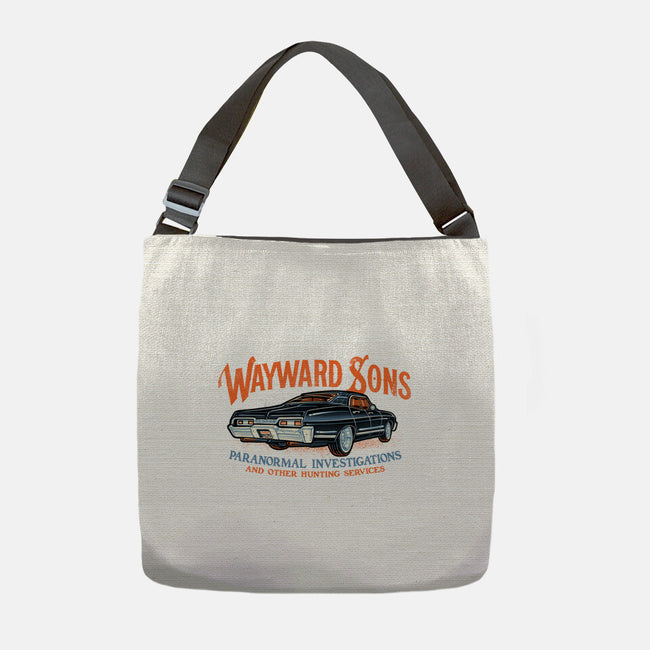 Wayward Sons Paranormal Investigations-None-Adjustable Tote-Bag-momma_gorilla