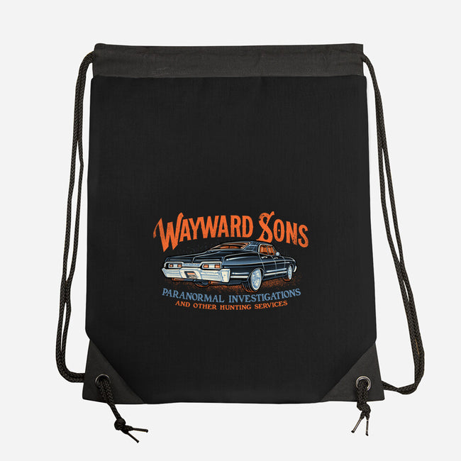 Wayward Sons Paranormal Investigations-None-Drawstring-Bag-momma_gorilla