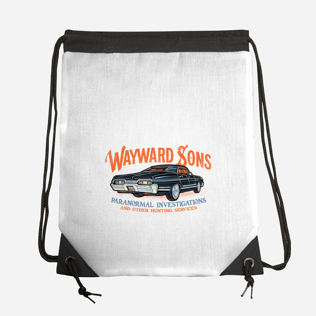 Wayward Sons Paranormal Investigations-None-Drawstring-Bag-momma_gorilla