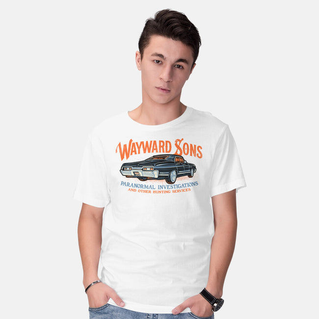 Wayward Sons Paranormal Investigations-Mens-Basic-Tee-momma_gorilla