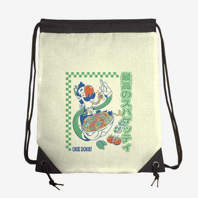 Spaghetti Time-None-Drawstring-Bag-Henrique Torres