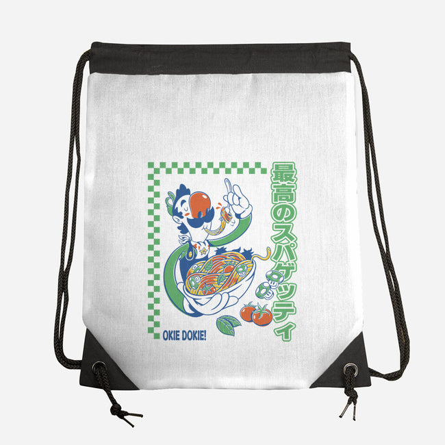 Spaghetti Time-None-Drawstring-Bag-Henrique Torres