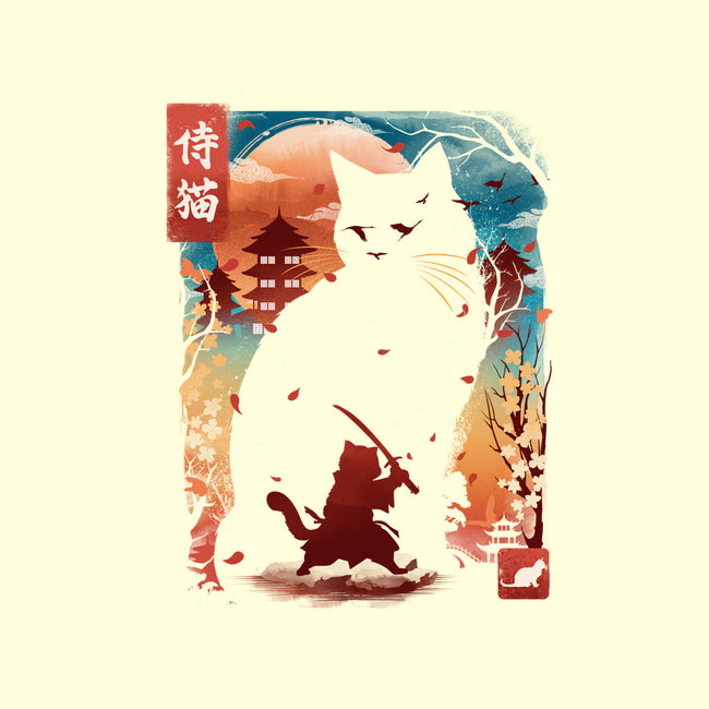 Samurai Cat Landscape-None-Adjustable Tote-Bag-dandingeroz