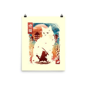 Samurai Cat Landscape
