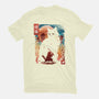 Samurai Cat Landscape-Mens-Premium-Tee-dandingeroz