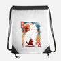 Samurai Cat Landscape-None-Drawstring-Bag-dandingeroz
