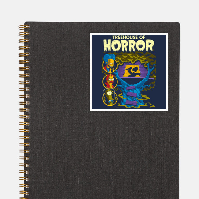 Tree House Of Horror-None-Glossy-Sticker-Jorgetiradoart