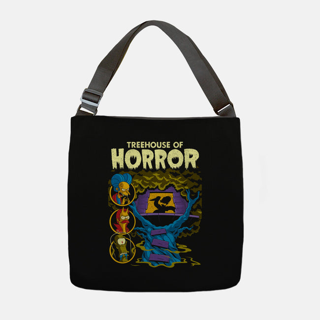 Tree House Of Horror-None-Adjustable Tote-Bag-Jorgetiradoart