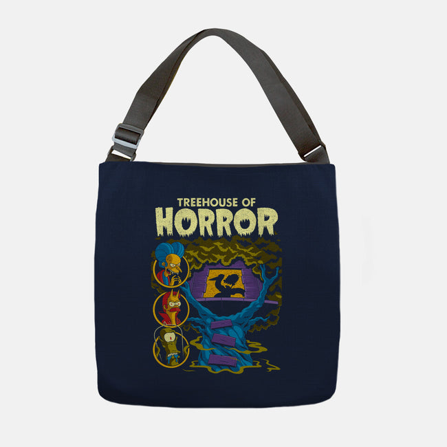 Tree House Of Horror-None-Adjustable Tote-Bag-Jorgetiradoart