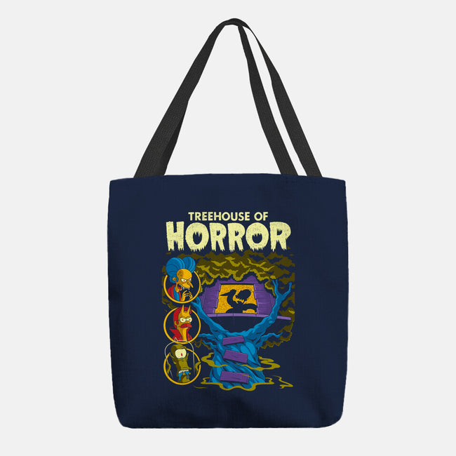 Tree House Of Horror-None-Basic Tote-Bag-Jorgetiradoart