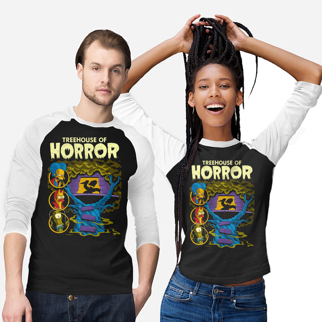 Tree House Of Horror-Unisex-Baseball-Tee-Jorgetiradoart