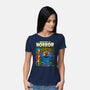 Tree House Of Horror-Womens-Basic-Tee-Jorgetiradoart