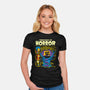 Tree House Of Horror-Womens-Fitted-Tee-Jorgetiradoart