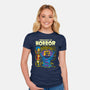 Tree House Of Horror-Womens-Fitted-Tee-Jorgetiradoart