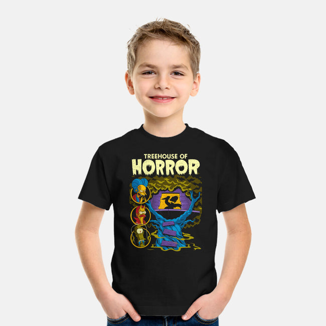 Tree House Of Horror-Youth-Basic-Tee-Jorgetiradoart